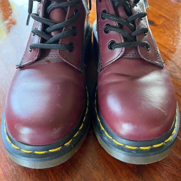 Dr.‎ Martens 1460 Cherry Red Leather Boots Size 5 - Picture 10 of 11